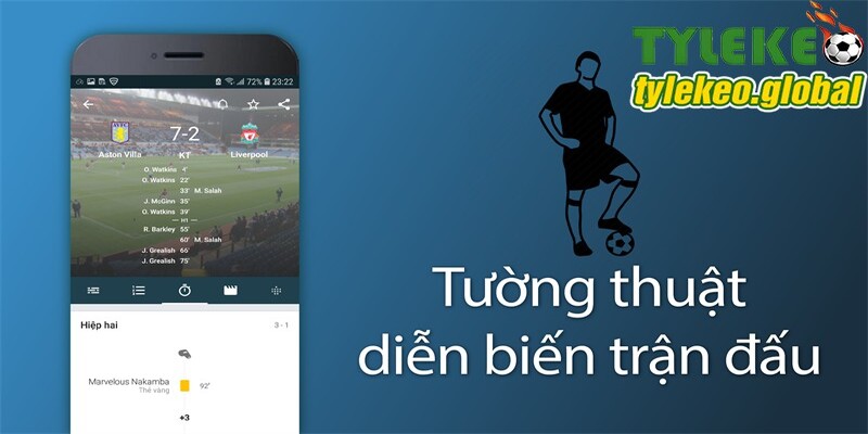 Tường thuật trận đấu tại Tylekeo